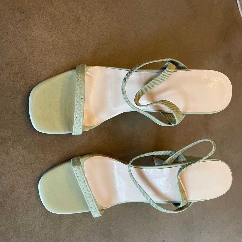 Light green dress shoes
